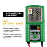 Automotive Battery Tester,HP-26A 6V 12V Lead-Acid Car Battery Checker Test for Battery Volt, Storage Capacity with LED Indicator