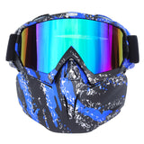 Ski Goggles Skiing Motorcycle Goggles Mask Moto Face Mask Snow Motocross Goggles Racing Helmet Snowboard Protective Glasses Mask