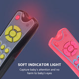 Kids Musical TV Remote Control Toy with Light and Sound 3 language English/French/ Spanish Durable BPA-free Early Education Toys