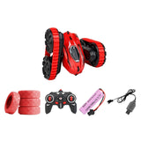 2 in 1 2.4G Two-Side Drift Buggy Car Tracked Car Jumping Car 360° Flip RC Drift Deformation Car with Light