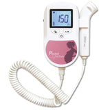 RU SHipping 3MHz Fetal Doppler Color LCD Display Pocket Fetal Doppler Prenatal Heart Baby Heart Monitor 3MHz Probe  Display