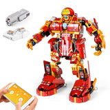 MOC Iron Beasts Steel RC Robot Model Bricks DIY APP Remote Control Motorized Electric Robot Building Blocks Toys for Kids Gifts