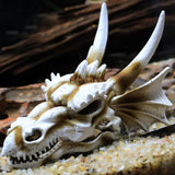 1Pc Dinosaur Skull Shaped Adornment Artificial Decor Resin Skull Model Fish Tank Decor Chic Craft For Aquarium Fish Tank
