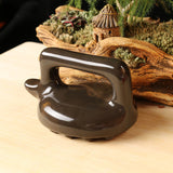 5A Natural Brown Bian-stone Multifunction Guasha Massage cone gua sha health care back massager dog free shipping