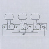 Closed Guitar String Tuning Peg Tuner Machine Heads Tuning Key Pegs Tunes Winder for Classical Guitar