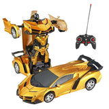 2 in 1 Electric RC Car Transformation Robots Children Boys Toys Outdoor Remote Control Sports Deformation Car Robots Model Toy