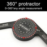 7inch Aluminum Miter Saw Protractor Angle Finder Home Portable Single Cut Accessories Black Engraved Scales Rust Proof Easy Read