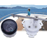 1 Set 52mm Yacht Marine Rudder Angle Indicator Gauge with Mating Sensor 0-190 ohm- Black  (12V/24V)