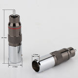 4Pcs Hi-End HiFi Rhodium Plated Unsolder RCA Terminal HIFI DIY Brass Plating Rhodium Audio Video Connectors TV Tuner RCA