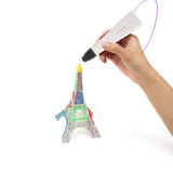 3d Printing Printer Drawing Pen Free 5m Filament Set 3 Speed Levels 3d Stereoscopic Printing Pen Suitable For Pla And Abs