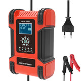 Large Power 12A Car Battery Charger 12V 24V  Automatic Charger 7 Stage Charging Safety Protection Intelligent Charging Repairs