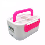 Electric Heating Home and Car 12V 220V Plug-in Lunch Boxes Plastic or Steel Food Container Portable Dish  kids lunch box