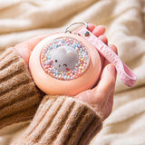 2021 Winter New Product USB Hand Warmer Compress Belly Warmer Baby Rec Hargeable Electric Warmer Girl Artifact Two In One