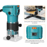 Speed Adjustable Woodworking Electric Trimming Electromechanical Wood Milling Engraving Slotting Brushed Motor Wood Router