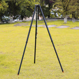 Camping Tripod Fire Hanging Pot Outdoor Campfire Cookware Picnic Grill Collapsible Cooking Tripod Outdoor Party BBQ
