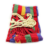 2021 Portable Outdoor Garden Hammock Hang BED Travel Camping Swing Canvas Stripe 1-2 Person Portable Hanging Bed Dropship