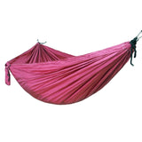 Camping Hammock Outdoor Tourist Hanging Hammocks Portable Parachute Nylon Hiking Hammock for Traveling Hiking