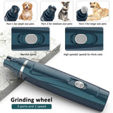 2 IN 1 Pet Nail Grinder with Hair Clipper Portable Rechargeable Painless Paws Grooming Trimming for Dog Cat Pet Product trimmer