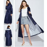 Long thin raincoat men women/female ponchos waterproof pullover women's breathable rain coat chubasquero mujer