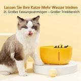 Cat Drinking Fountain, 68 Oz/2 L Pet Water Bowl Fountain, Ultra Quiet Automatic Drinking Dispenser With LED Indicator