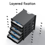 3.5-Inch Hard Drive Storage Bracket 5-Layer Hard Drive Storage Heat Dissipation Bracket for Mining Machine Hard Drives