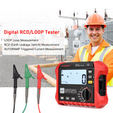 HT5910 4.7-inch LCD Digital Resistance Meter Leakage Switch Tester RCD/Loop Tester 1000 Data Storage Megohmmeter Voltmeter