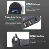 3 Port Multi 3.0 USB HUB Mini USB Hub High Speed Rotate Splitter Adapter For Laptop Notebook For PC Computer Accessories