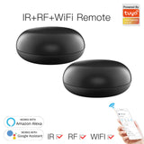 Tuya WiFi RF+IR Universal Remote Controller RF Appliances Tuya/Smart Life App Voice Control For Alexa Google Home Black Color