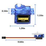SG90 Micro Servo Motor Mini Servo SG90 9g Servo Kit for RC Helicopter Airplane Car Boat Robot Arm/Hand/Walking/Servo Door Lock