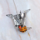 Camping Gas Stove Portable Mini Stove Ignition Adjustable Valve for Outdoor Backpacking Hiking Cooking