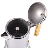 HAEGER-200Ml 4 Cups Stainless Steel Coffee Pot Moka Coffee Maker Teapot Filter Automatic Coffee Machine Espresso Machine