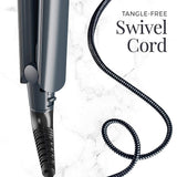 S8590 Keratin Therapy Ion Ceramic Plates Flat Iron 2 in 1 Hair Straightener With Digital High 450F Temperature Smart Sensor