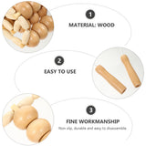 Roller Rope Wooden Massager Tool for Body Muscle Pain Relief