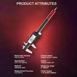Deli 0-150mm Vernier Caliper Stainless Steel LCD Digital Caliper 6 inch Instrument Depth Measuring Tools