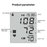 Digital Blood Pressure Monitor Automatic Tonometer Meter for Measuring Arterial Pressure Cuff Sphygmomanometer Health Care