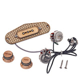 Set Guitar Pickup of Wood 3-String Humbucker Pickups for Cigar Box Guitars