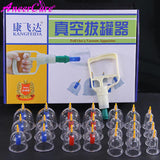 12-24set Health Care Chinese Medical Vacuum Cupping Cups Suction Cans Body Massage Jar Set Suction Therapy Anti Cellulite