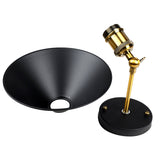 2 Pcs Lamp Wall Lamp Metal Style Umbrella Industrial Retro Lighting Suspension Lamp Wall Lamp Shade E27