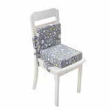 Child Dining Chair Booster Cushion Toddler Booster Seat for Dining Table Double Straps Washable Cushion Increasing Cushion fo