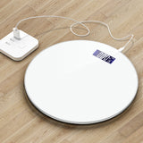 Bathroom Scales Floor Body Weight Scale Round Toughened Glass LED Digital Electronic Weighing Scales Bath Scale