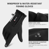 Winter Fishing Gloves with Finger Holes Waterproof Windproof Winter Fleece Gloves for Fishing Hiking Camp Everything for Fishing