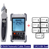 ET616 /ET618 Network Cable Tester LCD Display Analogs Digital Search POE Test Cable Pairing Network Cable Tester Wiremap Tester