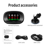 WiiYii P20 2 IN 1 Car HUD GPS Navigation OBD2 Scanner On-board Computer Bluetooth Live GPS Navigation Speedometer Projection