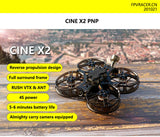 FPVRACER CINE X2 HD 100mm 4S 2 Inch BWhoop FPV Racing Drone w/ Runcam Camera MISS 1302 Motor F4 Flight Controller 25A ESC