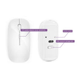2.4G Wireless Keyboard  Mouse Combo Russian Language  Protable Mini Multimedia Keyboard Mice Set for Windows, PC, Laptop,Tablet