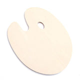 Wooden Minimalist Palette Student Oval Oil Painting Gouache Brush Set Painting Paint Palette Paint Tray Art Supplies