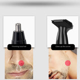 2In1 Electric Ear Nose Trimmer For Men's Shaver Rechargeable Hair Removal Eyebrow Trimer Safe Lasting Face Care Tool Kit