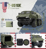 Remote Control Car, 1/16 Scale 6WD RC Military Truck,RC Army Armored Car with 2200mAh Batteries, All-Terrain Off-Road Army Truck