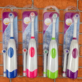 1 Set Electric Toothbrush With 2 Brush Heads Battery Operated Oral Hygiene No Rechargeable Teeth Brush For Children