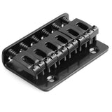 6 Saddle Hardtail Bridge Top Load 65mm Guitar Bridge with 2Pcs Roller String Tree for Guitar Electric Acoustic Box